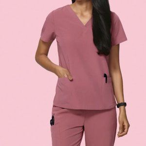 Mandala size small mauve scrub set